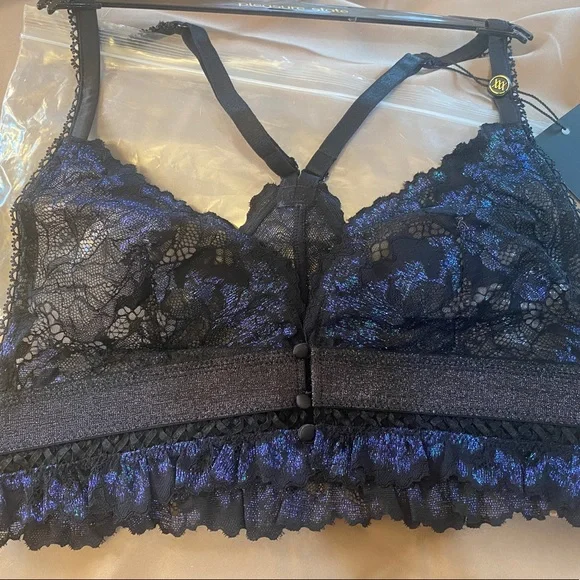 Pleasure State Miko Miyuki Soft Cup Bra Black Aurora - Picture 1 of 13